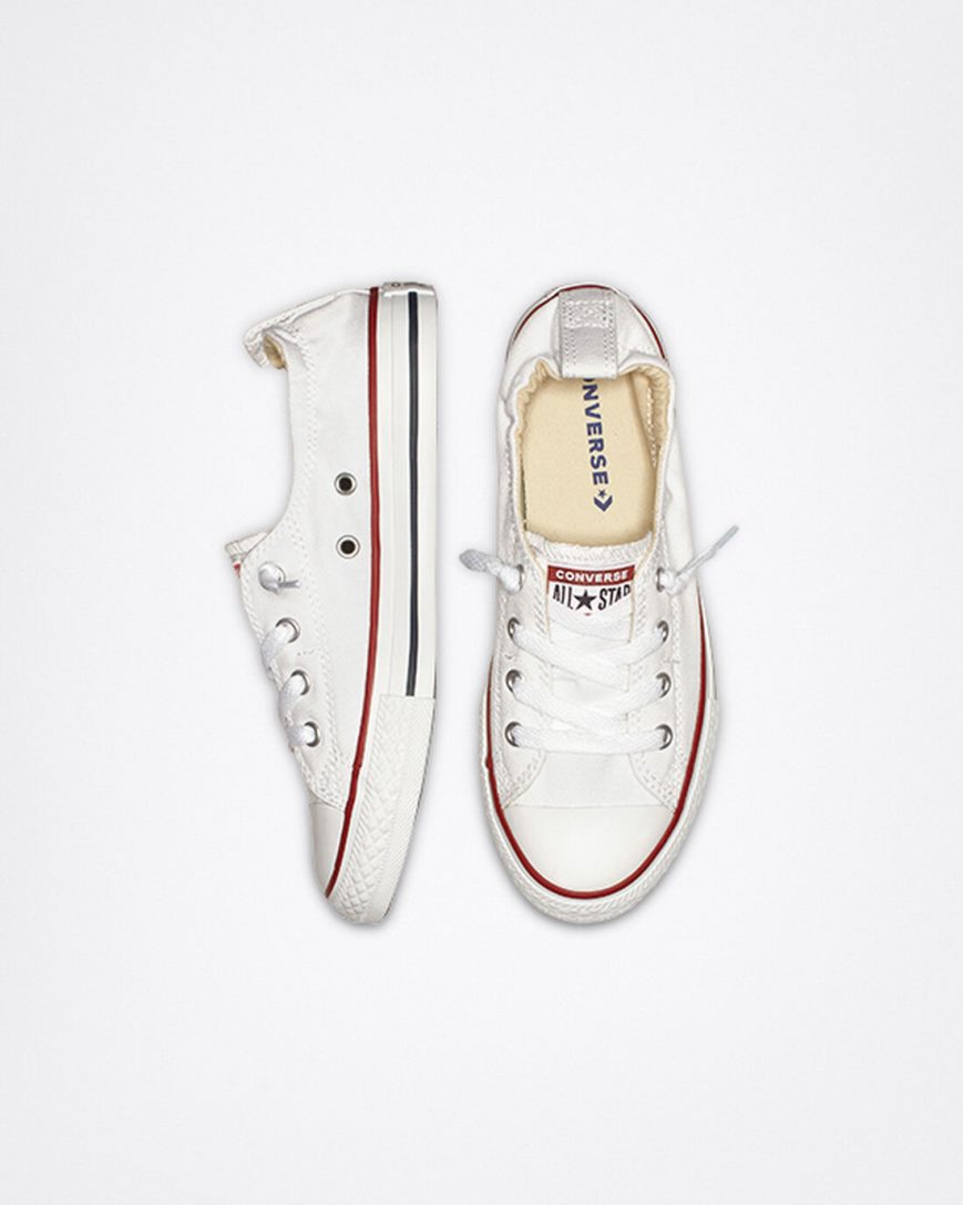 Slip On Tenisky Converse Chuck Taylor All Star Shoreline Dievcenske Biele | SK ZYCS51